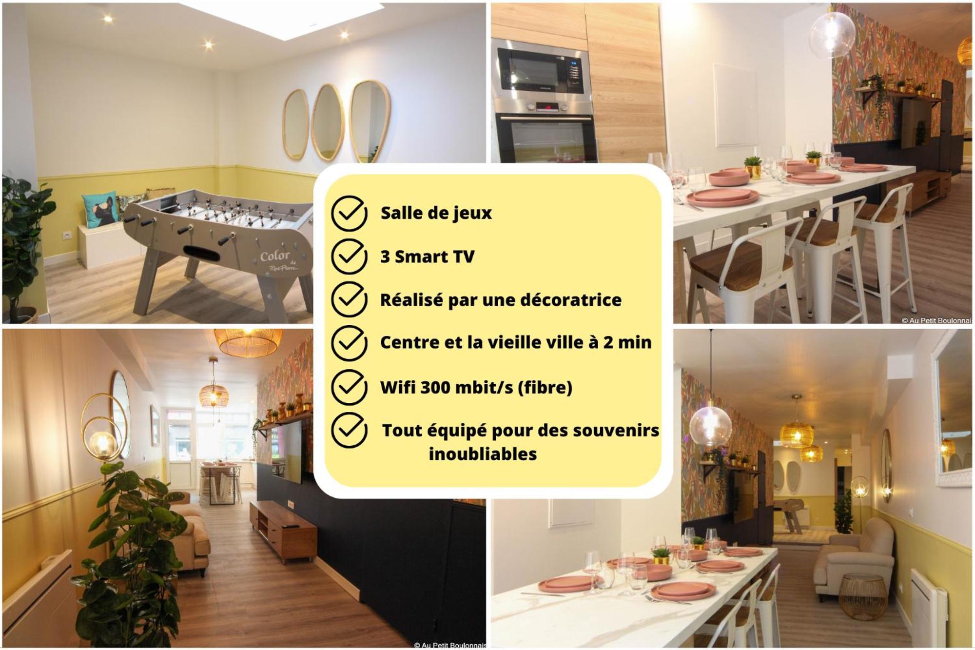 Au Nouveau Boulonnais - 4 Appartements Charmants Pour Couples, Familles Et Groupe D'Amis, Vieille Ville Et Centre Ville De Boulogne Sur Mer 外观 照片